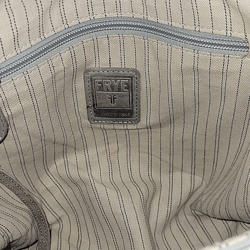 Frye Gray Leather Tote Bag - Picture 12 of 13